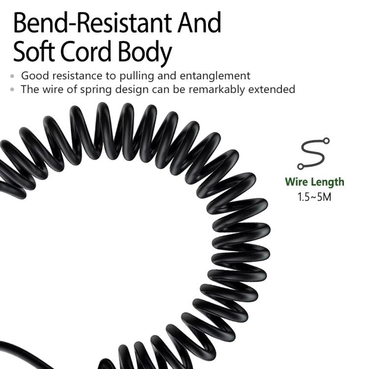 2.5mm To 3.5mm+6.35mm Plug 1.5m Spring-Loaded Headphone Cable,For Sennheiser HD6 / HD8 / HD7 / HD598 - Headset Accessories by buy2fix | Online Shopping UK | buy2fix