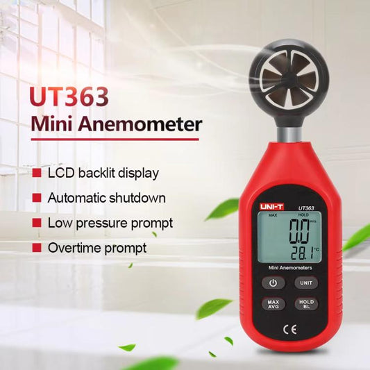 UNI-T UT363BT Digital Anemometer Wind Speed Meter 12-Level Dynamic Indicator - Tachometers & Anemometer by UNI-T | Online Shopping UK | buy2fix
