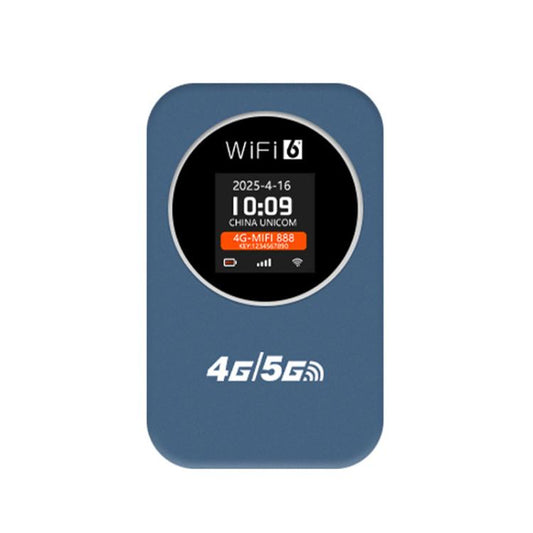 Eurasian Edition 4G/5G Portable WiFi Hotspot 300Mbps Mobile Router With Time Display, 3000mAh Built-In Battery(Blue) - 4G Mobile Wifi by buy2fix | Online Shopping UK | buy2fix