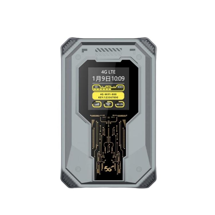 Eurasian Edition M20 4G/5G Portable WiFi Hotspot 300Mbps SIM Unlocked Pocket Router With Time Display, 4000mAh Long-Lasting Battery - 4G Mobile Wifi by buy2fix | Online Shopping UK | buy2fix