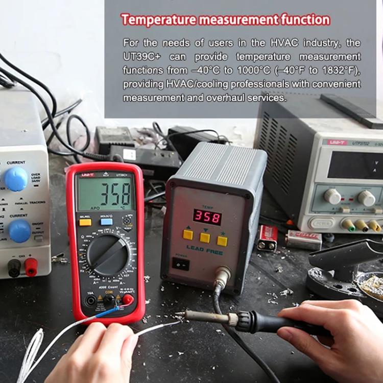UNI-T UT39C+ Digital Multimeter 1000V DC/750V AC Voltage, 10A Current Tester - Digital Multimeter by UNI-T | Online Shopping UK | buy2fix