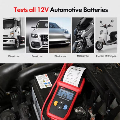 UNI-T UT675A Printing Support Car Battery Tester For AGM/GEL/EFB & Standard Batteries 3-250Ah Capacity Analyzer - Battery & Resistance Tester by UNI-T | Online Shopping UK | buy2fix