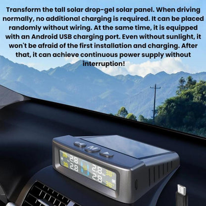 Automotive TPMS Four-Tire Pressure Monitor, Specification: Voice Version External Sensor(English) - Tire Pressure Gauges by buy2fix | Online Shopping UK | buy2fix