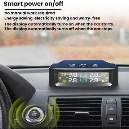 Automotive TPMS Four-Tire Pressure Monitor, Specification: Voice Version Internal Sensor(Vietnamese) - Tire Pressure Gauges by buy2fix | Online Shopping UK | buy2fix