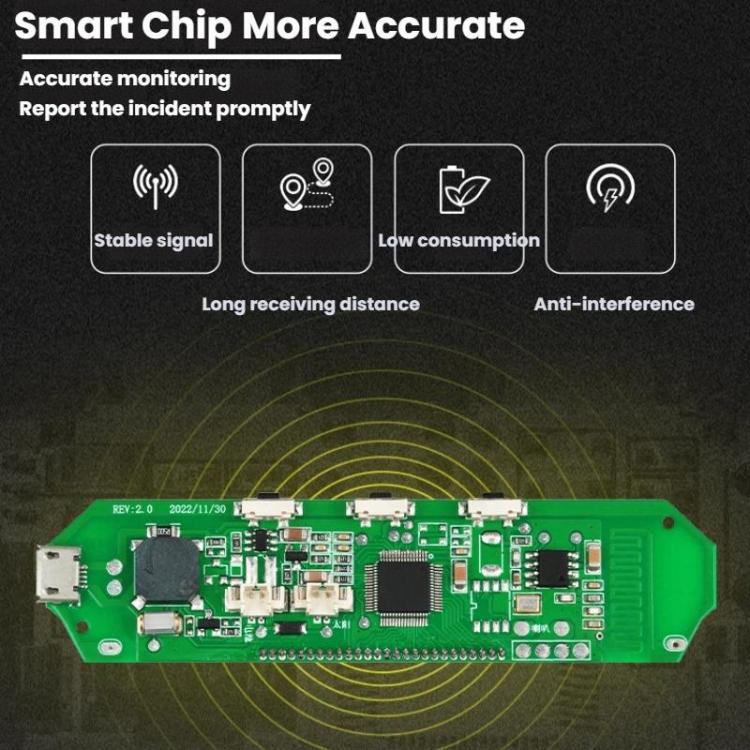 Automotive TPMS Four-Tire Pressure Monitor, Specification: Beep Sound Version External Sensor(Spanish) - Tire Pressure Gauges by buy2fix | Online Shopping UK | buy2fix