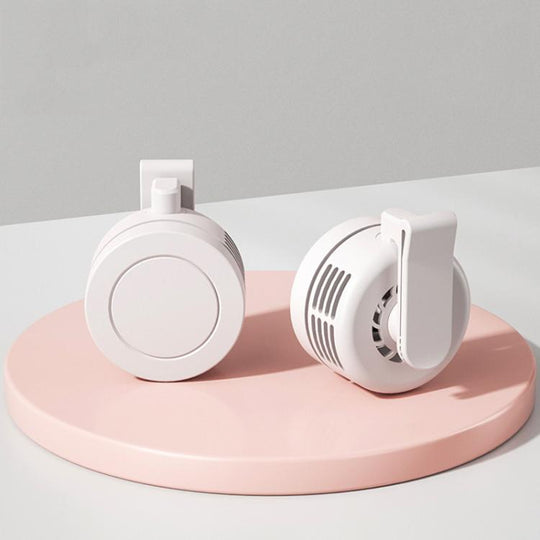 F10 3 Speed Clip-On Quiet Fan USB Mini Desktop Handheld Fan(White)