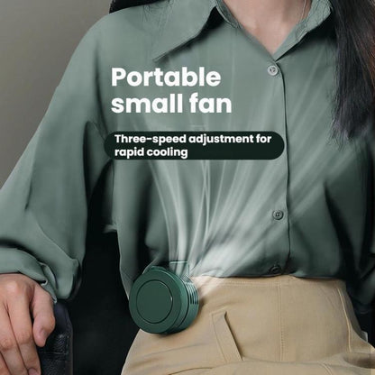 F10 3 Speed Clip-On Quiet Fan USB Mini Desktop Handheld Fan(Green) - Electric Fans by buy2fix | Online Shopping UK | buy2fix