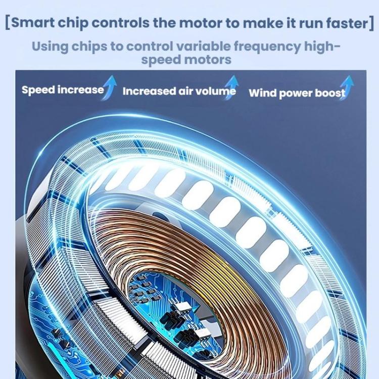 High-speed Waist-mounted Fan Outdoor Clip-on USB Mini Fan(Beige) - Electric Fans by buy2fix | Online Shopping UK | buy2fix