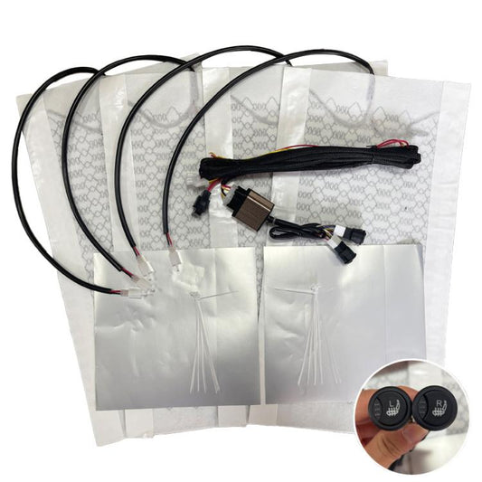 12V Universal Winter Car Seat Heating Pad Set 5: 3-gear + 2 Seats (4 Heating Pads) - Seat Accessories by buy2fix | Online Shopping UK | buy2fix
