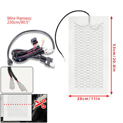 12V Universal Winter Car Seat Heating Pad Set 5: 3-gear + Single Seat (2 Heating Pads) - Seat Accessories by buy2fix | Online Shopping UK | buy2fix