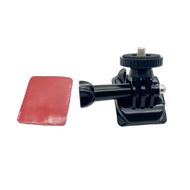 3sets 1/4 Screw Adapter Quick-Release Base Motorcycle Helmet Accessory Base, Spec: Arc Shape - Helmet Mount by buy2fix | Online Shopping UK | buy2fix