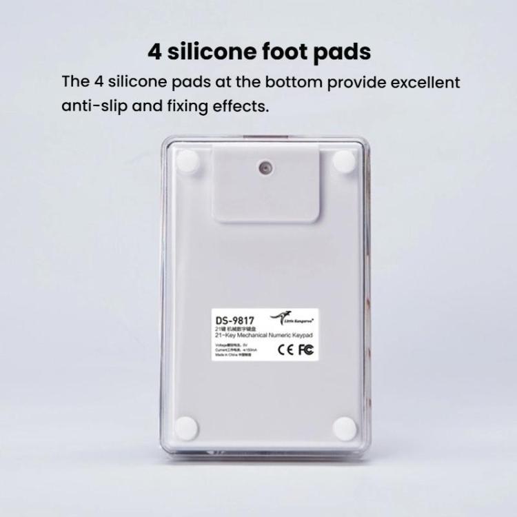 Little Kangaroo DS-9817 Backlit Non-Switching Wired Numeric Keypad Financial Business Banking Keyboard - Mini Keyboard by Little Kangaroo | Online Shopping UK | buy2fix