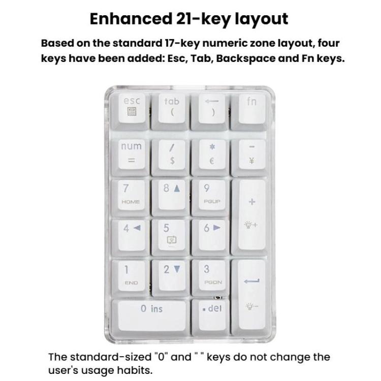 Little Kangaroo DS-9817 Backlit Non-Switching Wired Numeric Keypad Financial Business Banking Keyboard - Mini Keyboard by Little Kangaroo | Online Shopping UK | buy2fix