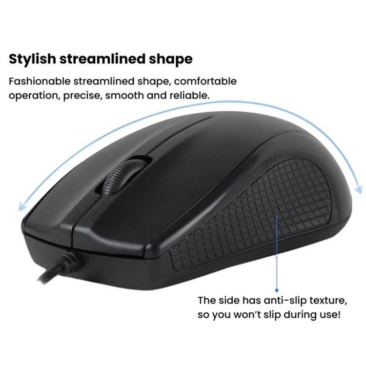 Little Kangaroo DS-911 1200DPI Ambidextrous Wired Laptop Mouse Desktop Mouse For Office & Home Use, Spec: USB - Wired Mice by Little Kangaroo | Online Shopping UK | buy2fix