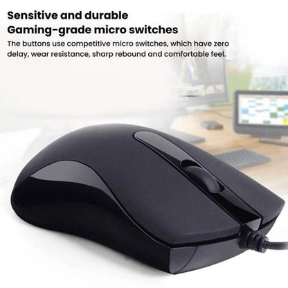 Little Kangaroo DS-917 1000DPI Ergonomic Optical Wired Mouse Laptop Mouse For Office Gaming, Spec: USB - Wired Mice by Little Kangaroo | Online Shopping UK | buy2fix