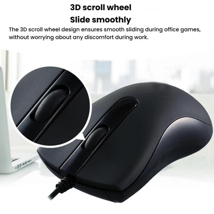 Little Kangaroo DS-917 1000DPI Ergonomic Optical Wired Mouse Laptop Mouse For Office Gaming, Spec: USB - Wired Mice by Little Kangaroo | Online Shopping UK | buy2fix