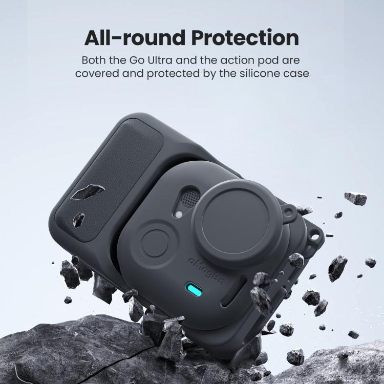 For Insta360 Go Ultra aMagisn Silicone Protective Case Kit All-round Protection Shell(Pink) - Case & Bags by aMagisn | Online Shopping UK | buy2fix