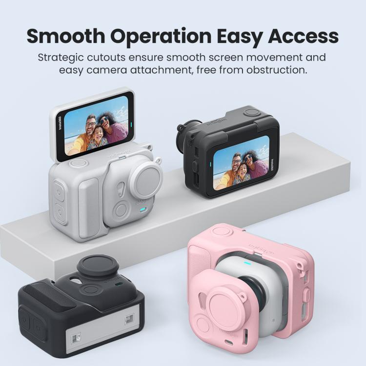 For Insta360 Go Ultra aMagisn Silicone Protective Case Kit All-round Protection Shell(Pink) - Case & Bags by aMagisn | Online Shopping UK | buy2fix