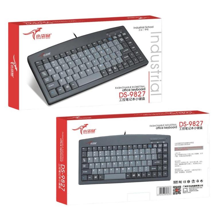 Little Kangaroo DS-9827 88 Key Wired Keyboard With Magnetic Ring Laptop Industrial Office Keyboard, Spec: PS2 - Wired Keyboard by Little Kangaroo | Online Shopping UK | buy2fix