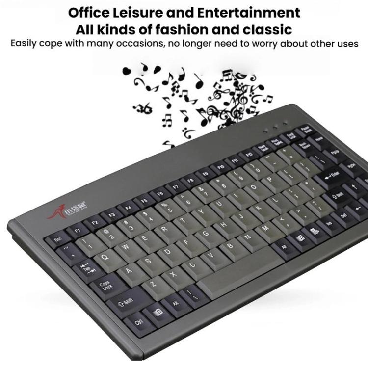 Little Kangaroo DS-3000 88 Key Wired Keyboard With Magnetic Ring Laptop Industrial Office Keyboard, Spec: USB - Wired Keyboard by Little Kangaroo | Online Shopping UK | buy2fix