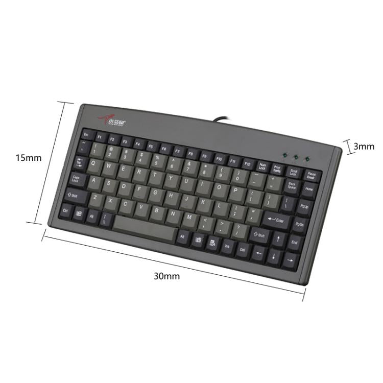 Little Kangaroo DS-3000 88 Key Wired Keyboard With Magnetic Ring Laptop Industrial Office Keyboard, Spec: USB - Wired Keyboard by Little Kangaroo | Online Shopping UK | buy2fix