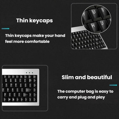 Little Kangaroo DS-9821 DS-911 Laptop Industrial Wired Keyboard And Mouse Set, Interface: USB - Wired Keyboard by Little Kangaroo | Online Shopping UK | buy2fix