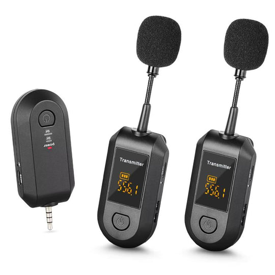 1 In 2 Lapel Clip Wireless 2.4G Microphone Amplifier Portable Microphone