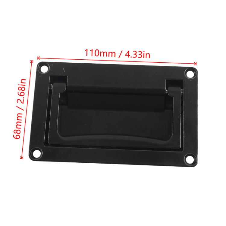 Recessed Foldable Invisible Handle for RV Boat Deck Hatches, Color: Black - Door Handles by buy2fix | Online Shopping UK | buy2fix