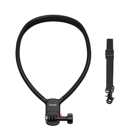 Flymile Magnetic Quick-Release Neck Mount for Action Cameras POV Chest Harness for Hands-Free Recording(Black)