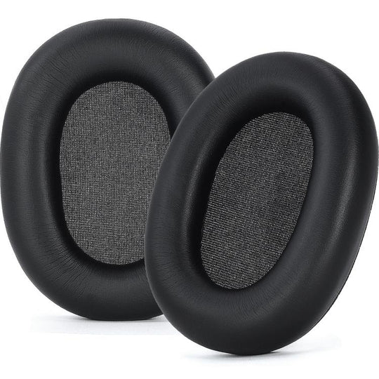 For Sony WH-1000XM6 Headphone 1pair Replacement Protein Ear Pads Soft Foam Ear Cushions(Black)