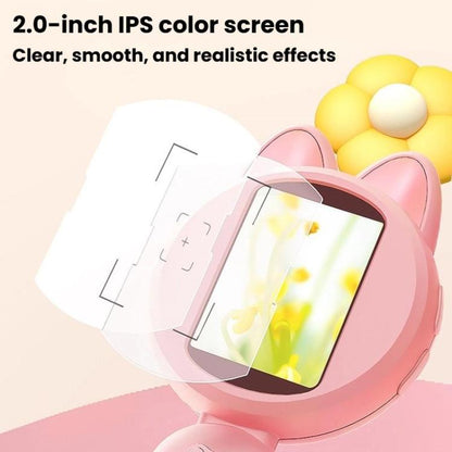 HM020B 4X HD Handheld Children Electronic Magnifier With Screen 2MP Digital Microscope(Purple) - Digital Microscope by buy2fix | Online Shopping UK | buy2fix