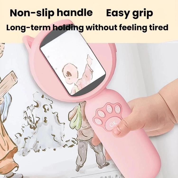 HM020B 4X HD Handheld Children Electronic Magnifier With Screen 2MP Digital Microscope(Purple) - Digital Microscope by buy2fix | Online Shopping UK | buy2fix