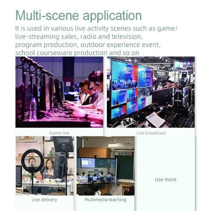 4 In 2 Out HDMI Guide Switchboard Type-C Capture Port OSD Display Game Switcher EU Plug(Black) - Live Sound Effects Processors by buy2fix | Online Shopping UK | buy2fix