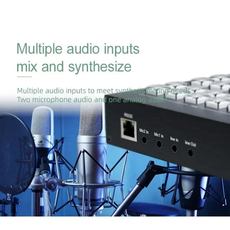 4 In 2 Out HDMI Guide Switchboard Type-C Capture Port OSD Display Game Switcher EU Plug(Black) - Live Sound Effects Processors by buy2fix | Online Shopping UK | buy2fix