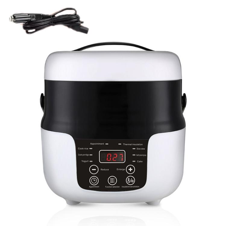 12V-24V 2L Car-Mounted Push-Button Rice Cooker, Specification: English - Rice Cookers by buy2fix | Online Shopping UK | buy2fix