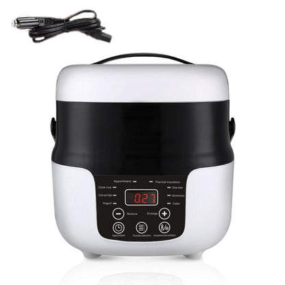 12V-24V 2L Car-Mounted Push-Button Rice Cooker, Specification: English - Rice Cookers by buy2fix | Online Shopping UK | buy2fix