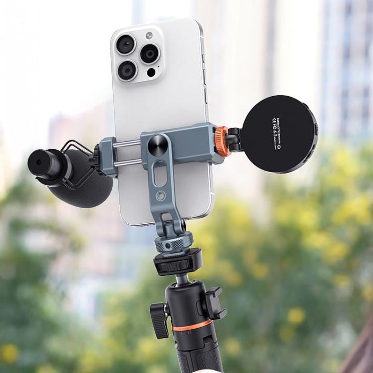 VRIG PH-18 Aluminum Alloy Dual-Head Cold Shoe Phone Mount With Dual 1/4 inch Screw Holes For Horizontal/Vertical Tilting Shooting - Stand by VRIG | Online Shopping UK | buy2fix