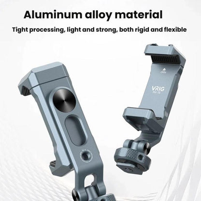 VRIG PH-18 Aluminum Alloy Dual-Head Cold Shoe Phone Mount With Dual 1/4 inch Screw Holes For Horizontal/Vertical Tilting Shooting - Stand by VRIG | Online Shopping UK | buy2fix