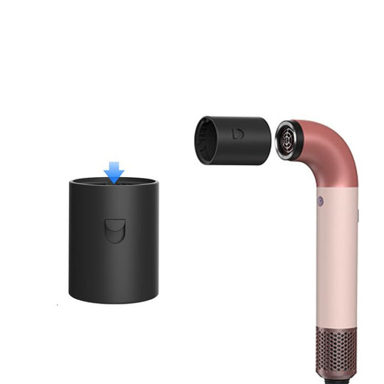For Dyson HD17/HD18 Hair Dryer Upgrade Locking Airwrap Barrel Adapter Converter Curling Attachment Black