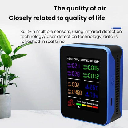 Multifunctional CO2 Air Quality Environmental Monitor(White) - Air & Water Quality Tester by buy2fix | Online Shopping UK | buy2fix
