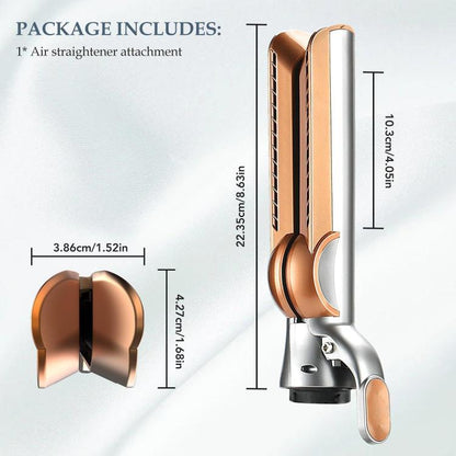 For Dyson Airwrap HS01/HS05/HS08 Air Straightener Attachment Straightening Nozzle(Gold) - For Dyson Accessories by buy2fix | Online Shopping UK | buy2fix