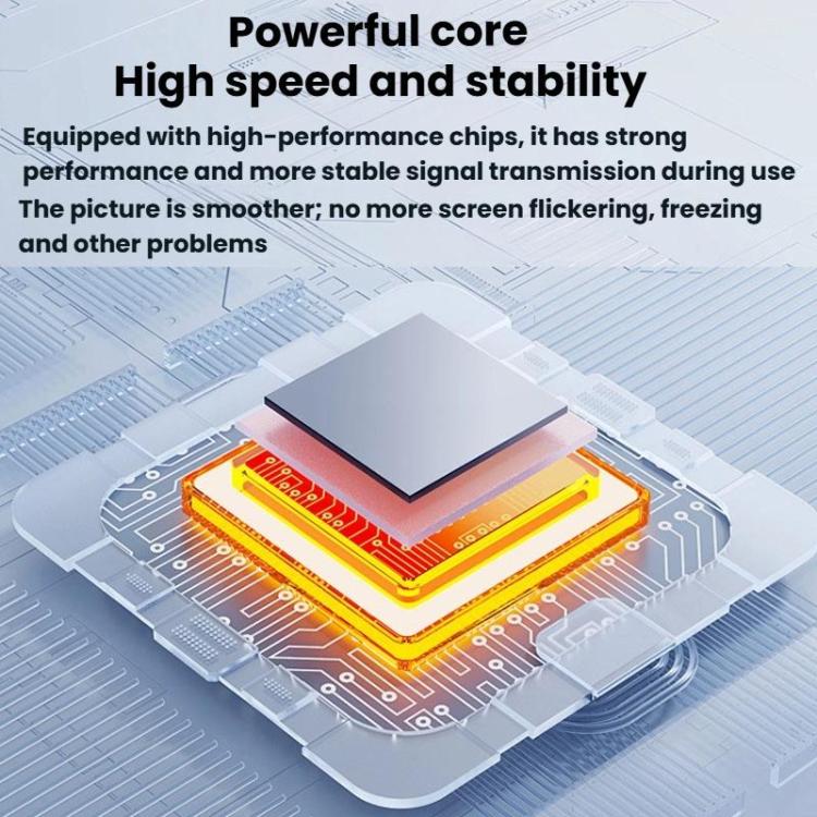 USB3.0+Type-C To Dual HDMI Extender 4K 60HZ Dual Screen Heterodyne HD Video Converter, Size: 25cm(Silver Gray) - Adapter by buy2fix | Online Shopping UK | buy2fix