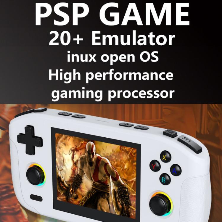 RK35H Handheld Open Source Game Console Support 3D Online Double Play Portable Retro Game Machine, Memory: 128G(Black) - Pocket Console by buy2fix | Online Shopping UK | buy2fix