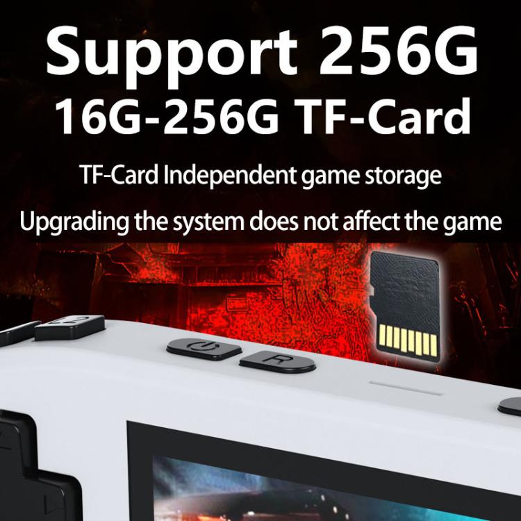 RK35H Handheld Open Source Game Console Support 3D Online Double Play Portable Retro Game Machine, Memory: 128G(White) - Pocket Console by buy2fix | Online Shopping UK | buy2fix