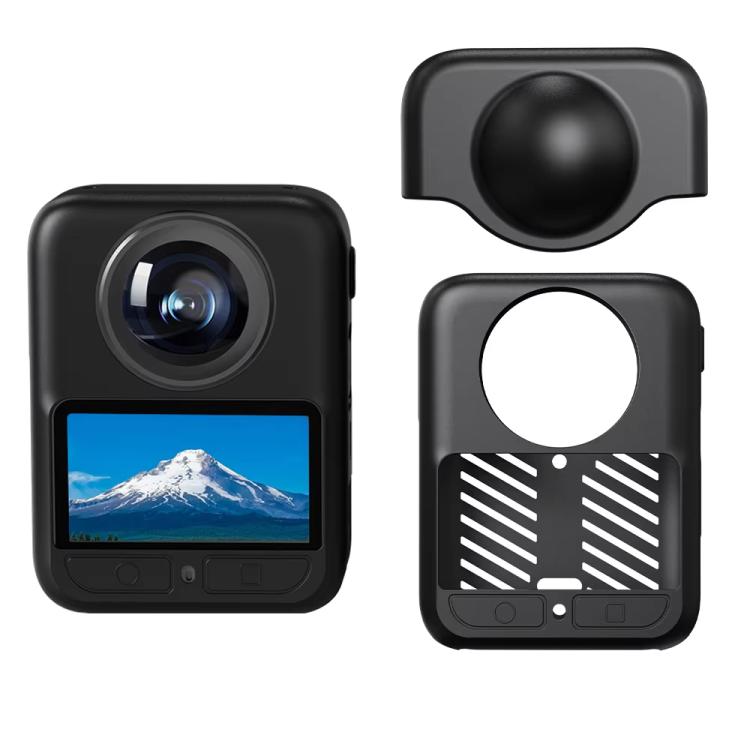 For DJI Osmo 360 Silicone Case Anti-Scratch Shock-Absorbing Dustproof Cover With Lens Cap - Case & Bags by buy2fix | Online Shopping UK | buy2fix