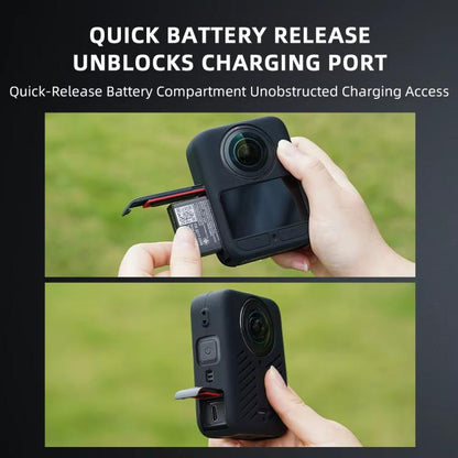 For DJI Osmo 360 Silicone Case Anti-Scratch Shock-Absorbing Dustproof Cover With Lens Cap - Case & Bags by buy2fix | Online Shopping UK | buy2fix