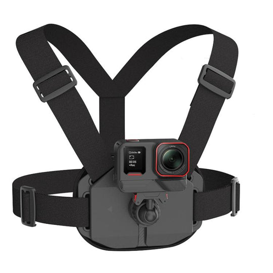 Universal Magnetic Quick-Release Chest Mount Harness For Action Cameras POV Hands-Free Recording(Black)