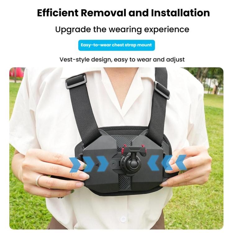 Universal Magnetic Quick-Release Chest Mount Harness For Action Cameras POV Hands-Free Recording(Black) - Chest Belt by buy2fix | Online Shopping UK | buy2fix