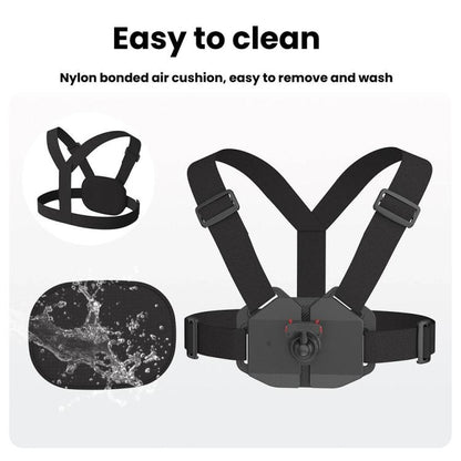 Universal Magnetic Quick-Release Chest Mount Harness For Action Cameras POV Hands-Free Recording(Black) - Chest Belt by buy2fix | Online Shopping UK | buy2fix