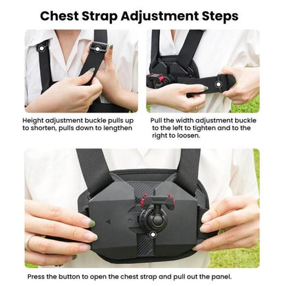 Universal Magnetic Quick-Release Chest Mount Harness For Action Cameras POV Hands-Free Recording(Black) - Chest Belt by buy2fix | Online Shopping UK | buy2fix